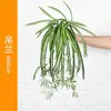 En stock simulación planta colgante orquídea hierba flor de seda colgante de pared oficina en casa decoración de pared de plantas orquídea colgante ratán