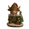 Adornos Navideños Lindos y Tiernos de Vaca de las Tierras Altas para Nuevo Producto Transfronterizo, Atmósfera de Halloween para Hogar y Jardín, Regalos