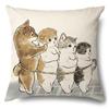 Amazon Transfronterizo Más Vendido Artículos para el Hogar Funda de Almohada de Gato de Dibujos Animados Cojín Lumbar para Coche Funda de Cojín para Dormitorio Venta al por Mayor de Fábrica