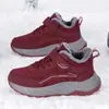 Sapatos Esportivos de Veludo Quente de Inverno para Homens e Mulheres de Meia-Idade e Idosos, Sapatos de Algodão Engrossados, Sapatos de Viagem, Sapatos para Caminhada de Tamanho Extra Grande Mx2666