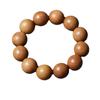 Pulsera de Madera de Azufaifo Estilo Perla Redonda, Estilo de Círculo Único, Venta al por Mayor desde Fabricante, Joyería de Cuentas de Oración Decorativas Estilo Simple Unisex