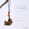 Cadena para Teléfono Móvil con Borla Colgante Caballo del Zodiaco de Madera de Durazno Sándalo Verde Llavero para Hacerse Rico Rápido Encanto de Bolsa de Buena Suerte Año del Caballo