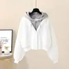 Conjunto de Dos Piezas de Moda Estilo Coreano Estilo Universitario con Sudadera con Capucha y Pantalones Rectos Casuales, Nuevo para Primavera y Otoño 2026