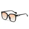 Gafas de Sol Estilo Coreano 2024 Marco Negro Marrón Amarillo Unisex Gafas de Sol de Alta Definición Versátiles Modernas Marco Grande Uv400