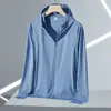 Ropa de Protección Solar U+ Verano para Mujer Protección UV Sensación de Hielo Ligera Transpirable Protección Solar para la Piel Chaqueta para Hombre Al por Mayor Exterior