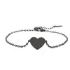 Pulsera de Acero Inoxidable con Agujero Exterior en Forma de Corazón y Cadena Cruzada, Material en Blanco, Pulsera para Regalo de Vacaciones, Venta al por Mayor