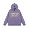 FEAR OF GOD suéter com capuz ESSENTIALS de linha dupla forrado de lã masculino e feminino FOG marca de moda de rua solta casaco