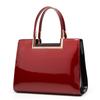Bolsa Feminina Brilhante de Couro Patente Novo Modelo 2026, Bolsa de Mão Fashion para Mães de Meia-Idade, Bolsa de Ombro Grande para o Trabalho, Etiqueta Personalizada