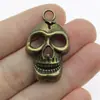 37X22Mm 6.3g Accesorios de Joyería Multicolor Aleación DIY Popular Europeo y Americano Colgante de Calavera