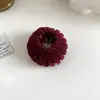 Máquina de Flocado de Pelo de Nido de Pájaro con Pinza para el Cabello de Mujer Otoño e Invierno Cabeza de Bola Máquina para el Cabello Lazo Medio Perezoso Pinza Grande para el Cabello Adorno para la Cabeza Mujer