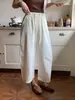 Pantalones anchos de estilo coreano, finos como el papel, de pierna ancha y corte curvo para mujer, de verano, ligeros, de cintura alta, holgados, adelgazantes, cropped, estilo abuela, para figuras petite.