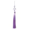 Campanilla de Viento de Acrílico Borlas para Sombrero Estilo Chino Color Sólido Poliéster Borlas Colgantes Amuletos Brocado Cantante Hanfu Accesorios para Joyería DIY