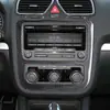 Adecuado para la modificación interior del Volkswagen Scirocco panel central de control de CD y aire acondicionado de fibra de carbono real piezas de automóvil