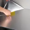 Papel tapiz de cocina a prueba de aceite, autoadhesivo y engrosado, impermeable, resistente al aceite y al calor, para protección de paredes, resistencia al fuego y cubrir imperfecciones