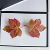 Folhas Simuladas com Cores Ricas, Novas Folhas de Bordo para Fotografia, Adereços de Decoração para Casamentos ao Ar Livre, Artesanato Atacado de Folhas Artificiais