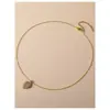 Colar Pingente Folha com Microincrustação de Pérolas Brilhantes para Mulheres, Estilo de Luxo Leve, Brincos de Tarraxa Folha Elegantes, Joia de Corrente para Clavícula de Nicho