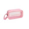 Bolsa de lavado impermeable de gran capacidad para cosméticos de viaje, bolsa de lavado portátil de PVC transparente de alta calidad para mujer.