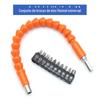 Furadeira elétrica conjunto broca elétrica chave de fenda conjunto de cabeças manga combinada cabeça multifuncional universal extensão mangueira de eixo flexível