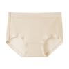 Roupa íntima feminina de modal 10A antibacteriana 60S simples respirável nude atacado cueca de cintura cor sólida feminina
