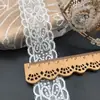 Fita de Renda com Pérolas Pretas e Brancas de Alta Resistência Fita de Cetim Fita de Seda Fita Decorativa DIY Renda Vazada Fita de Alta Qualidade