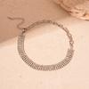Elegante collar de alta calidad con cadena geométrica de clavícula con incrustaciones de diamantes, estilo europeo y americano, para mujer.
