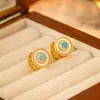 Brincos Populares de Concha de Sereia Moda Tendência High-End Elegantes Exquisitos Brincos Leve Luxo Versáteis Acessórios de Orelha