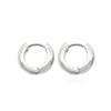 Aros para Orejas Redondos Lisos Minimalistas de Lujo Ligero Transfronterizos Europeos y Americanos Chapados en Cobre con Oro de 14K Sensación de Alta Gama Pendientes de Aro Lisos Accesorios de Moda para Mujer