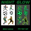 Reunión Deportiva Tatuajes Luminosos Pegatinas Partido de Rugby Fútbol Niños y Estudiantes Pegatinas Fluorescentes Brazo Impermeable Sudor Larga Duración