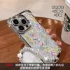 Pulsera Floral Ins Adecuada para Funda de Teléfono Móvil Apple 17Promax Iphone15 Galvanizada Anticaídas 16 Estilo Pequeño Fresco 14