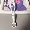 Cordão Curto para Celular, Corda Anti-Perda, Alça Trançada à Mão para Capa de Celular de Garrafa d'Água, Cordão de Pulso Cor Dopamina