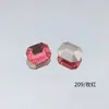 10*14 Fabricante Directo K9 Base Puntiaguda Rectangular Octagonal Superficie Plana Alto Superior Diamante Joyería para Uñas Vidrio Cristal Ultra Blanco