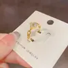 Colección de Anillos de Zirconia: Anillos abiertos exquisitos, modernos, minimalistas y de diseño único, versátiles y elegantes, perfectos para el dedo índice