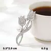 Broche anti-exposição estilo coreano Tulipa placa borboleta alfinete cintura justa artefato simples corsage acessórios pérola fivela pino