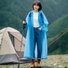 Impermeable Desechable para Adultos, Estilo Largo, Unisex, Portátil para Senderismo y Viajes, Poncho de Lluvia Eva Negro, A Prueba de Tormentas