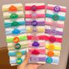 Lazos para el cabello lindos para niños, color caramelo dulce, lazos para el cabello para niñas, gomas para atar el cabello, tendones que no lastiman al bebé, anillo para el cabello de alta elasticidad