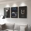 Ursos Tríptico Cristal Porcelana Moderna Simples Sala de Estar Pintura Decorativa Sofá Fundo Parede Desenho Animado Kaws Alta Qualidade Pintura Pendurada