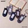 Yuanhang Little Feet Meias de cano médio de outono e inverno, meias de caxemira listradas de cor sólida e grossas, meias quentes com agulha dupla e frete grátis