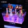 Balde de gelo emissor de luz caixa de vinho balde de gelo selado de gelo ktv balde de champanhe bar caixa de cerveja caixa de vinho emissora de luz led caixa de vinho emissora de luz