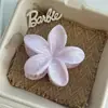 Novo Flor de Plástico Pequena Fresca Grampo de Cabelo Dopamina Creme Plumeria Presilha de Cabelo Girly Doce Presilha de Tubarão