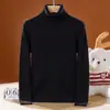 Nuevo Suéter de Punto de Lana Pura de Cuello Alto Manga Larga Color Sólido Acanalado para Niños Ropa para Niños Otoño/Invierno 2026