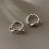 Aretes Trenzados Retorcidos, Aretes Huecos Versátiles de Nicho, Aretes Minimalistas Retorcidos de Metal para Mujer, Aretes Estilo Vacaciones