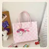 Novo Ano do Dragão Sanrio Xadrez Desenho Animado Bolsa de Feltro Bloco de Cores Lembrança Presente de Bebê Caixa de Presente de Mão Fofo e Divertido