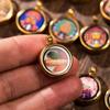 Pequeño Thangka Caja Gawu Colgante Zakilam Manjusri Madre Verde Colgante Quinto Maestro Estilo Nacional Thangka Portátil Venta al por Mayor