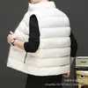 Compra Grupal Personalizado Nuevo Chaleco Moda Masculina Tendencia Diseño de Cremallera Reflectante Chaleco Engrosado Cálido con Cuello Alto Ropa de Trabajo