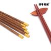 Alitas de Pollo Madera Sándalo Rojo Palillos Hogar Palillos con Cabeza de Metal Madera Maciza Cabeza Redonda Palillos Se Pueden Grabar con Logo