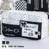 Estuche para Lápices de Gato con Lunares Estilo Japonés Ins, Bolsa de Papelería para Estudiantes de Gran Capacidad con Nueve Compartimentos, Estuche Lindo y Estéticamente Agradable