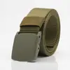Cinto de Lona para Homens e Mulheres, Cinto Jovem Sem Metal, Fivela Automática, Cinto Casual para Exterior Estudante Treinamento Militar