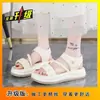 Nuevos Zapatos de Playa de Verano 2026 para Niños con Falda Sandalias Romanas Sandalias Casuales para Niñas de Primaria, Secundaria y Preparatoria