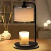 Nueva lámpara de mesa de aromaterapia negra sin llama transfronteriza, lámpara regulable para derretir cera de aceite esencial, lámpara de mesa para ambiente de dormitorio