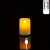 Nueva lámpara de vela de plástico con control remoto de carga USB, mecedora, para boda, Buda, iglesia, fiesta, bar, lámpara de vela especial